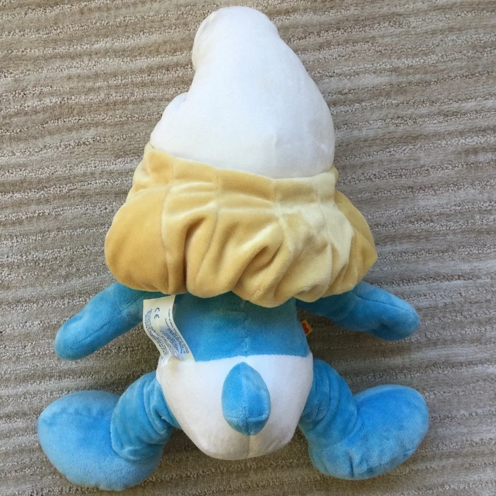 Build a Bear Blue White Smurf Movie Plush Smurfette Stuffed Animal Toy 16”